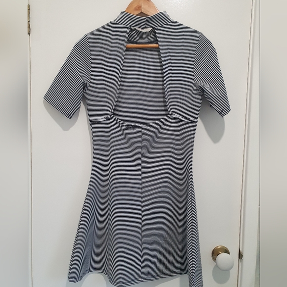 Nude Lucy size S blue/white strip dress - Picture 2 of 5